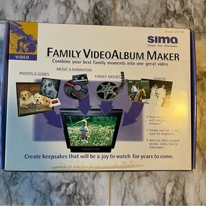 Sima Family Video Album Maker Model SED-VA photos-Slides-Music-Narration-Movies